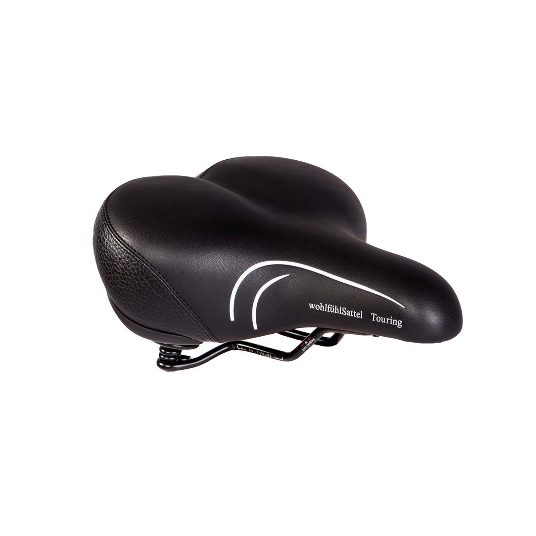 P&P pro cycling Touring Berquem Bicycle Bike Seat Saddle, Black, Standard