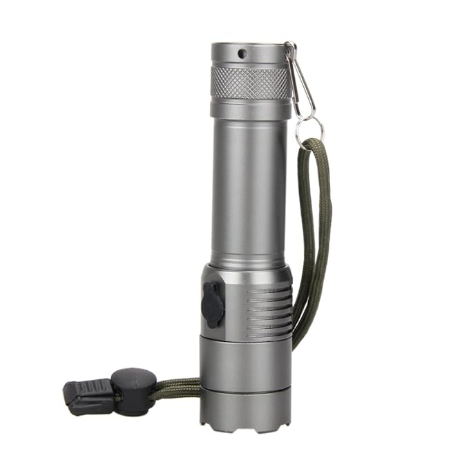 BESTVECH 5000LM Cree T6 LED Tactical Police Military Flashlight with 18650 Battery, Charger and Case