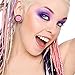 BodyJ4You 54PC Gauges Kit Ear Stretching 14G-00G Pink Glitter Spiral Tapers Plugs Piercing Set