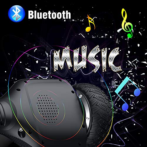 Gyroor F1 8.5" Off-Road Hoverboard - 700W Motor, 10 Mph, 12.5 Mile Range, Bluetooth Speaker, LED Lights