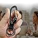 Apor Key Chain with 2 Key Rings Leather Car Keychain for Men and Women