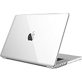 Fintie Case for MacBook Pro 16 Inch A3403 A3186 A2991 A2780 A2485 (2024 2023 2022 2021 Release) - Protective Snap On Hard Shell Cover for MacBook Pro 16" M4/M3/M2/M1 Pro/Max Chip (Crystal Clear)