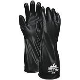 MCR Safety CP7M Work Gloves, Medium, 1-Pair | Smooth finish butyl coating, 7-mil thickness, rolled cuff, latex-free