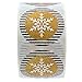 Black and Faux Gold Winter Snowflake Stickers / 500 Faux Glitter Christmas Envelope Seals / 1.5