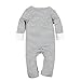 Big Elephant Baby Boys 2 Pcs Pajama Romper Sets with Hat Grey (6-12 Months)