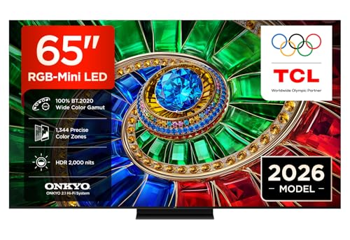 TV 65RM7L 65” RGB-Mini LED, 4K HDR 2000 nits, 1344 zonas de color preciso, Google TV, Dolby Vision IQ y Atmos, 2.1 Onkyo, 144Hz, Apple AirPlay 2, Alexa