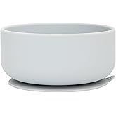 dollop Silicone Suction Bowl | BPA Free | Dishwasher & Microwave Safe (Faint Lilac)