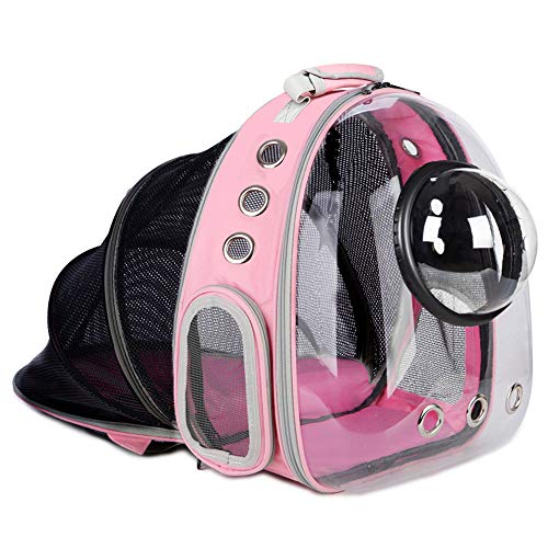 AJY Pet Clear Cat Backpack Carrier Bubble Breathable Foldable Pet