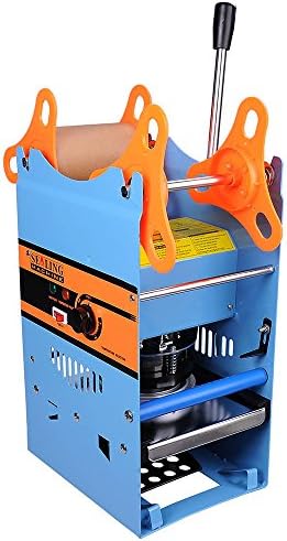 Suitable for Restaurants, Supermarkets, Fast Food Stands, Snack Bars Manual 270W Cup Sealer Sealing Machine Coffee Boba Bubble Tea 300 500 Cups/hr