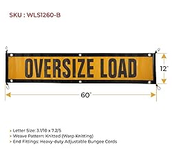 Mytee Products 2 Pack 12"x60" Oversize Load Sign