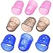 BLUECELL Large Medium Small Size Guitar Fingertip Protectors Silicone Finger Guards for Ukulele Electric Guitar