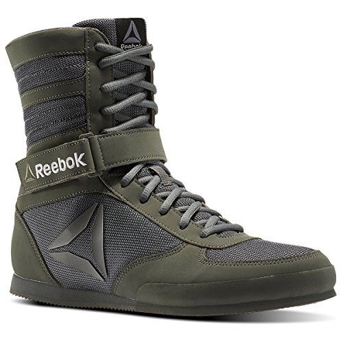 Reebok Men's Boot-Buck Boxing Shoe, Buck-Ironstone/Black, 10 M US