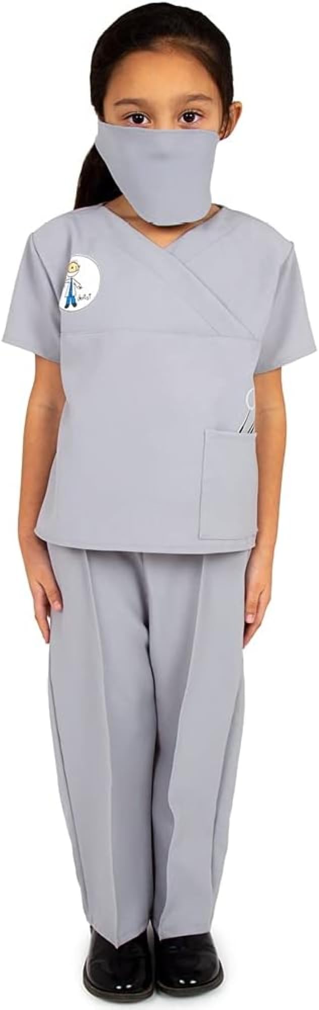 PRETEND TO BEE Dentist Dress Up Costume for Kids, Grey, 3-5 Years — image 1