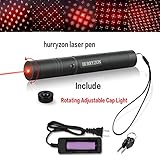 Tactical Green Hunting Rifle Scope Sight Laser Pen Demo Remote Pen Pointer Projector Travel Outdoor Flashlight LED Interactive Baton Funny Laser toy (Red Laser Pen)