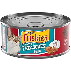 Purina Friskies Pate Wet Cat Food, Tasty Treasures