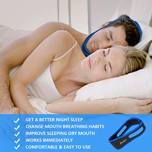 [2019 Upgraded] Stop Snoring Chin Strap, Comfortable Natural Snoring Solution Snore Stopper Anti Snoring, Most Effective Anti Snoring Devices Stop Snoring Sleep Aid Snore Reducing Aids for Men Women