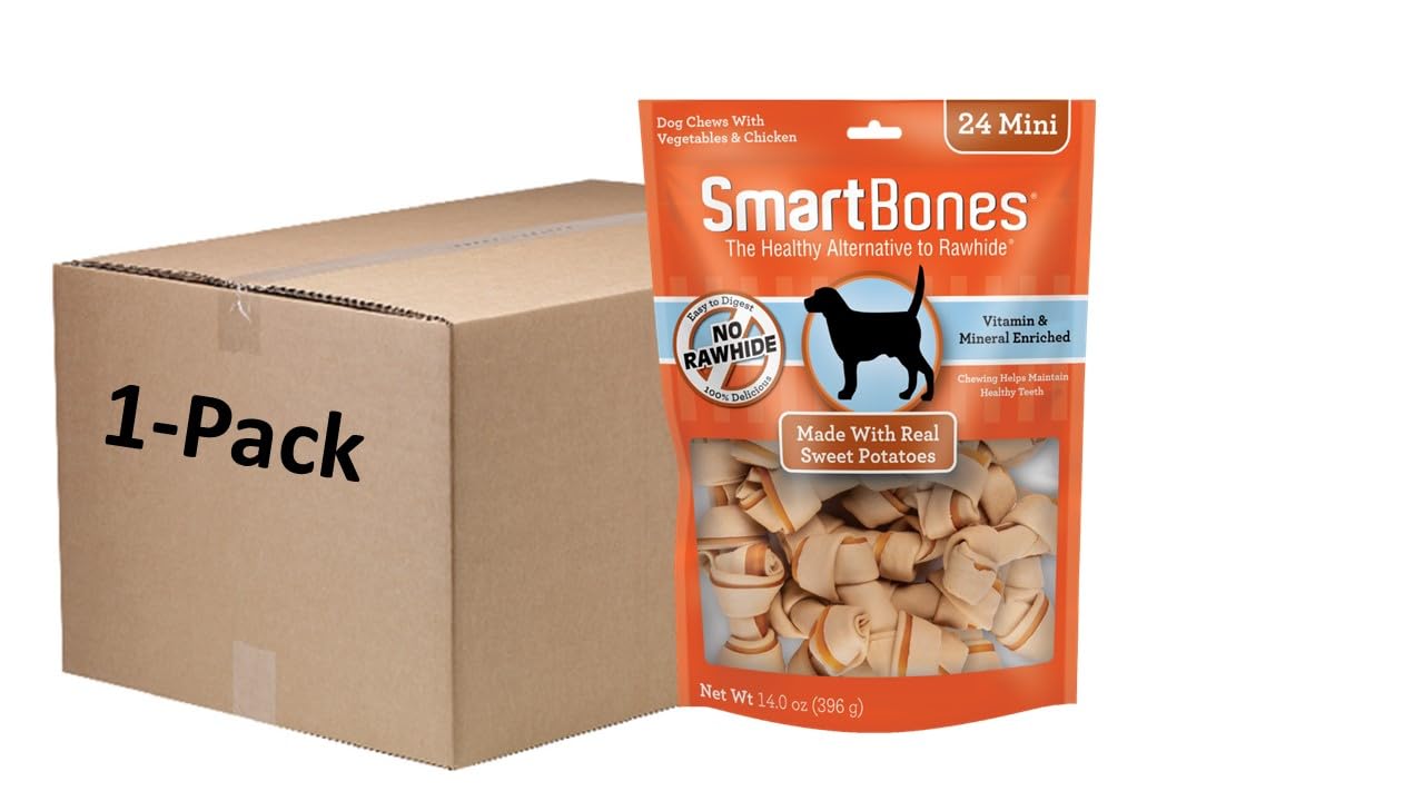 SmartBones Mini Chews With Real Sweet Potato, Rawhide-Free Chews For Dogs, 24 Count — image 1