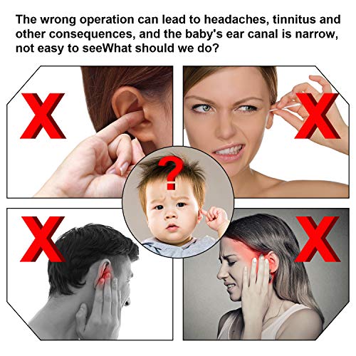 8 Pieces Kids Earwax Removal Spoon with LED Light Cartoon Animal Ear Pick Spoon Safe Ear Pick