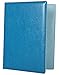 Portfolio Padfolio Resume Folder with Pocket, Premium Faux Leather Interview Writing Legal Pads Document Organizer Portfolio with Business Card Holder (Turquoise Teal Green)