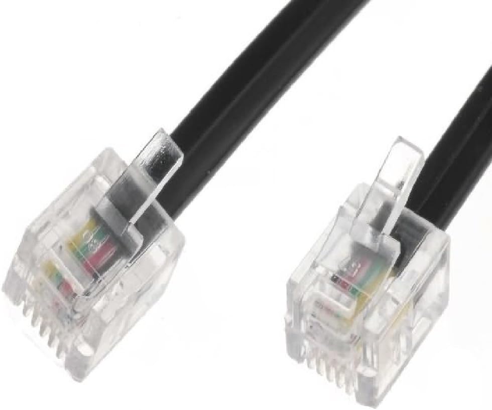 World of Data 3m ADSL Cable BLACK 100 Copper wire Gold Plated Contact Pins High Speed