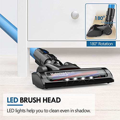 Cordless Vacuum Cleaner, GOOVI Cordless Stick Vacuum, 10KPa Powerful