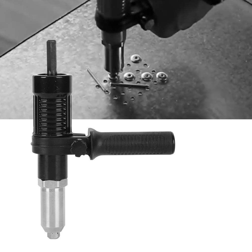 Easy to Install Saving Time Alloy Steel High Hardness Rivet Gun Adapter, Electric Rivet Gun Reconnector, for Electrical Drill Mechanical Manufacture