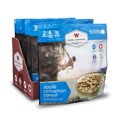 Wise Company Cereal Camping Food (Case of 6) (Apple Cinnamon)