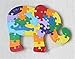 HIPGCC Wooden Jigsaw Puzzles Winding Elephant Toys Game Children Letter Numbers Preschool Puzzles Educational Toys for Toddler/Little Kid/Big Kid