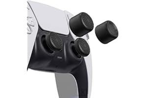 FPS Freek Galaxy Thumbsticks for PS5 and PS4, Black, High-Rise and Mid-Rise, Improved Grip and Control (Black) 8 Pcs Silicone