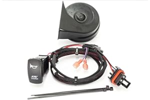 XTC Power Products Plug & Play New Busbar Horn Kit, Laser Engraved Rocker Switch W/Blue LED Fits: Polaris RZR Pro XP/RS1/Ranger