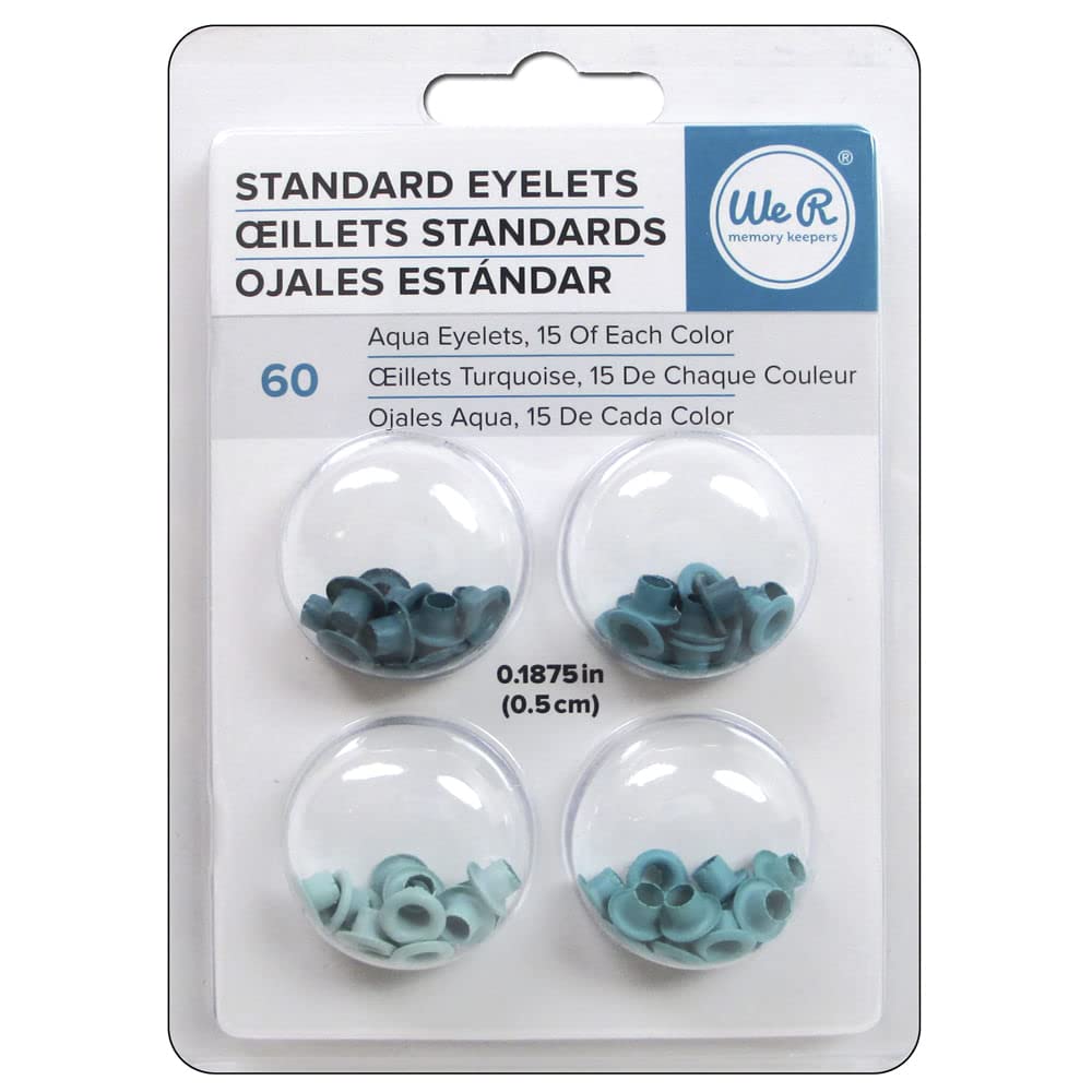 We R Memory Keepers Eyelets We R Memory Keepers Standard Eyelets for Scrapbooking, Aluminum Aqua