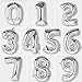 Lovne 40 Inch Jumbo Silver Number 1 Balloon Giant Prom Balloons Helium Foil Mylar Huge Number Balloons 0 to 9 for Birthday Party Decorations Wedding Anniversary