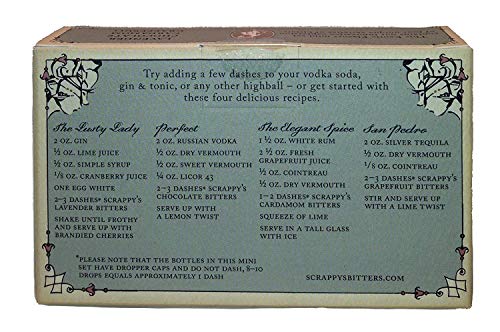 Scrappy's Bitters Exotic Sampler Pack, 4 ml