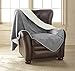 Mambe Silky Waterproof Throw for Protecting Furniture Bed Couch from Stains Caused by Dogs, Cats, Incontinence. Soft, Washable, Reversible. (Size Medium 70x70 inches, Color Buff/Dove)