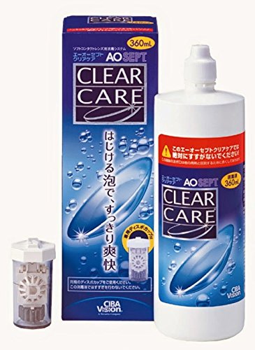 AO Sept Contact Lens Clear Care Wash More Pupular in Japan - 360ml (Harajuku Culture Pack)