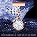 WIOR Nurse Lapel Pin Watch Hanging Medical Doctor Pocket Watch Quartz Movement Nurses Watch for Graduation Xmas Birthday Mothers Day