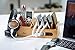 Wood Multi Device Organizer for Using with Multiple USB Charging Station Like Anker, RAVPower, Poweradd USB Chargers for Smartphones and Tablets from UATech (White)