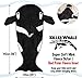 Snug Rug Killer Whale Tail Super Soft Quality Mink Fleece Blanket, Black and White