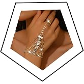 Sparkly Rhinestone Hand Chains Finger Ring Bracelets Silver Crystal Flower Chain Ring Bracelet Boho Hand Harness Chain Bracelet Wedding Party Prom Christmas Fashion Jewelry Accessories for Women