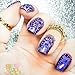 CICI&SISI Acrylic Nail Stamping Stamping Plate Set Jumbo 5-Set of 6 JUMBO Nail Art Konad Polish Stamping Manicure Accessories Kit All New Designs