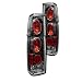 Winjet Tail Lights Compatible With 1986-1994 Nissan Hardbody D21 & 995-1997 Nissan Hardbody Pickup | Black/Clear LED Drivers Taillight Tail Lamp Replacement&nbsp; | 1987 1988 1989 1990 1991 1992