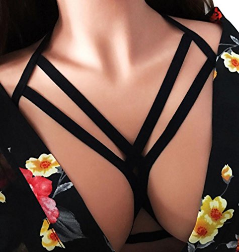 Lookatool-Women-Hollow-Bandage-Strappy-Bra-Cage-Bralette-Crop-Top-Bustier-Tops