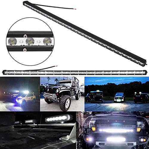 KDL Waterproof Extreme Slim 38 Inch 108W Cree Chip LED Off Road Light Bar Spot Flood Combo Beam (108W 38inch spot beam )