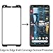 [2-Pack] Google Pixel 2 XL Screen Protector, HD Clear Case Friendly & Curved Edge to Edge Full Coverage Scratch Resistant Tempered Glass Screen Protector