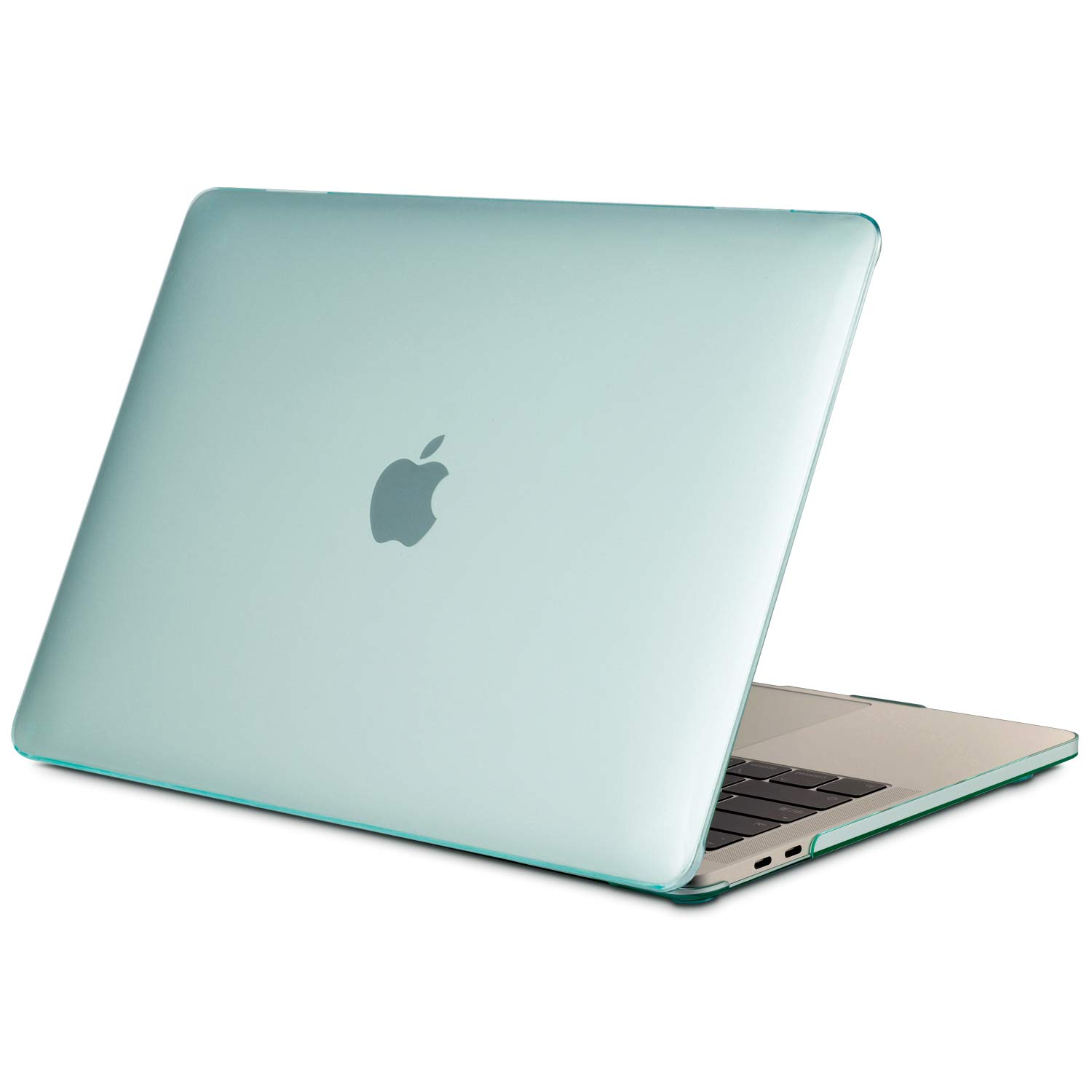 TECOOL Case compatible with MacBook Pro 13 inch 2016-2022 (M2 M1 A2338/A2289/A2251/A2159/A1989/A1706/A1708), Plastic Snap On Hard Shell Cover, Crystal Mint Green (Glossy)