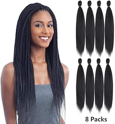 Pre Stretched Professional Braid Hair Low Temperature Synthetic