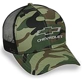 Chevrolet Bowtie Snapback Hat - Structured Mesh Back Cap - Officially Licensed by GM
