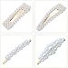 10 Pcs Hair Clips Pearl Hair Barrettes Fashion Geometric Acrylic Resin Alligator Hair Clips Hair Pins for Women Ladies Hair Accessories