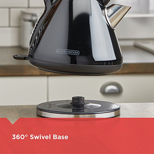 BLACK+DECKER 1.7L Stainless Steel Electric Cordless Kettle Off Grid