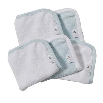 Amazon Com Burt S Bees 5 Pk Wash Cloths Sky Baby